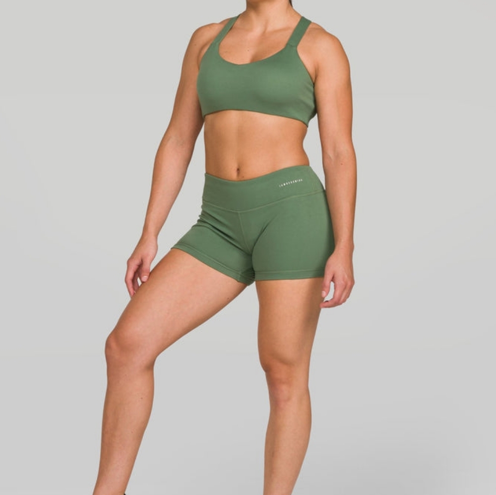 IAM MFG 3" No Ride Green Spin Shorts Large 10